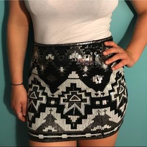 EXPRESS Sequin Skirt